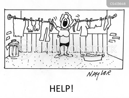 Clothes Line Cartoons and Comics - funny pictures from CartoonStock